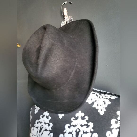 Jack Daniels Wool Cowboy Hat Black Medium 3.5 Brim - Picture 3 of 10
